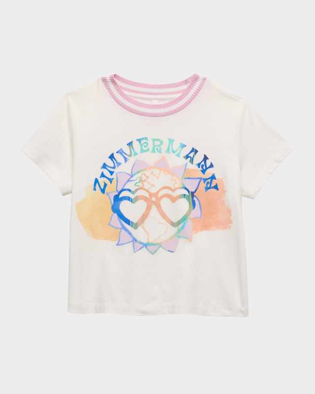 Girl's Cascadian Logo-Print Graphic T-Shirt, Size 2-1